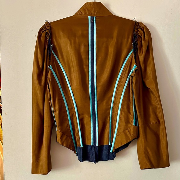 EUC - Wyeth by Todd McGill Satin Jacket Size M - Picture 4 of 7